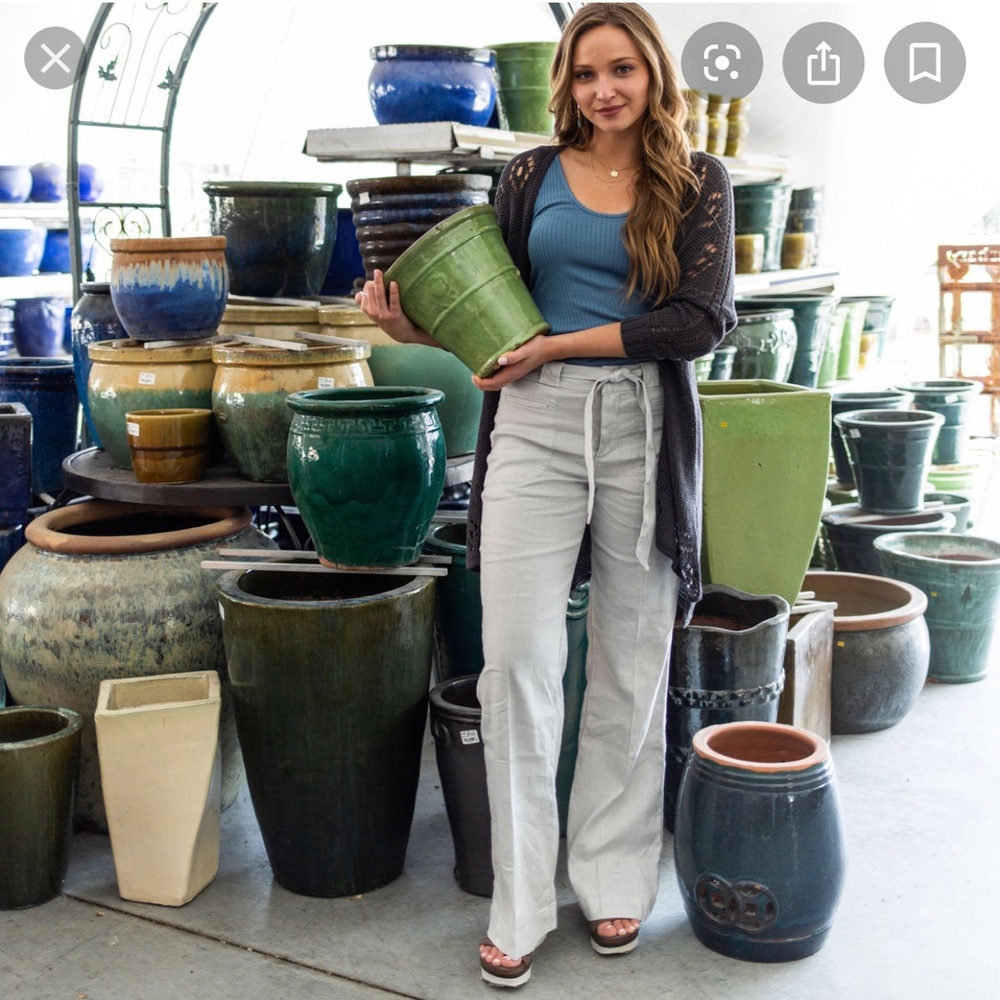 Level 99 Natasha wide leg linen pant - Picture 3 of 8